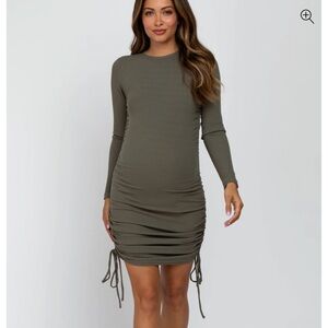 Pinkblush Green Long Sleeve Bodycon Dress